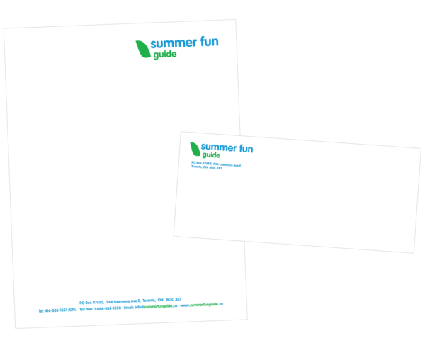 Summer Fun Guide stationery