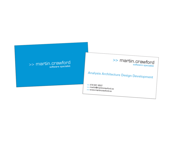Martin Crawford business card