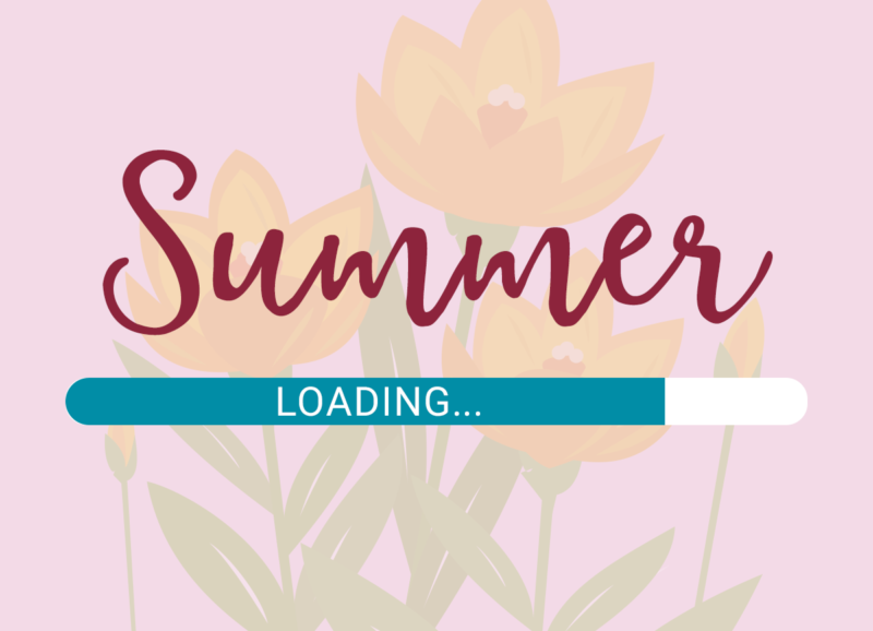 The word Summer with a loading bar in progress below it