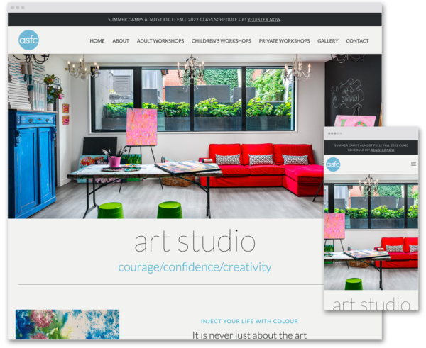 Art Studio For Children website