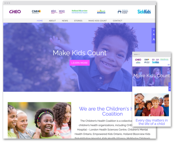 Children's Health Coalition Ontario website