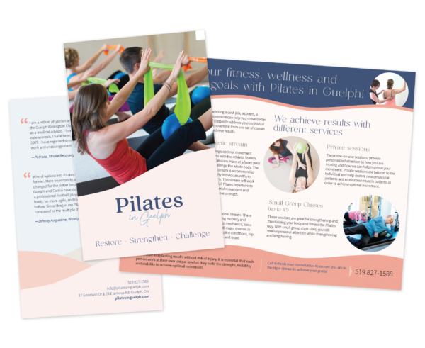 Pilates in Guelph brochure